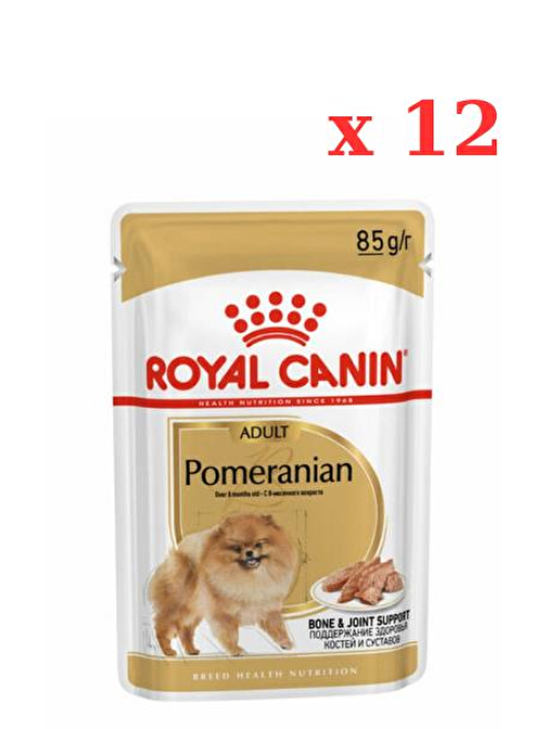 Royal Canin Pomeranian 12x85 Gr Konserve mama