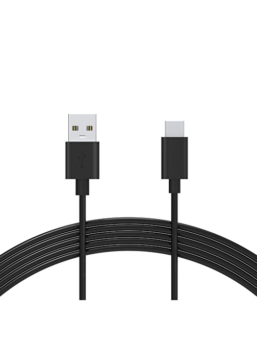 Omars USB Type-C 3A Şarj ve Data Kablosu - Siyah