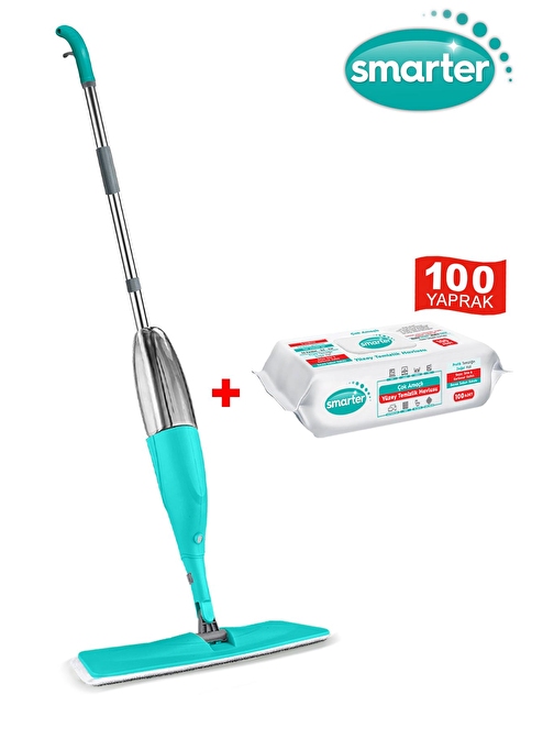 SMARTER SHINY SPREY MOP + YÜZEY TEMİZLİK HAVLUSU