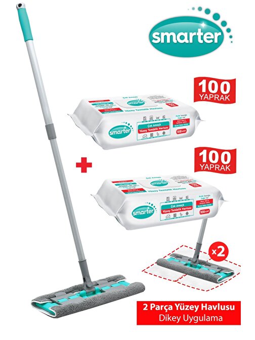 SMARTER MAGİC MOP + 2 ADET YÜZEY TEMİZLİK HAVLUSU