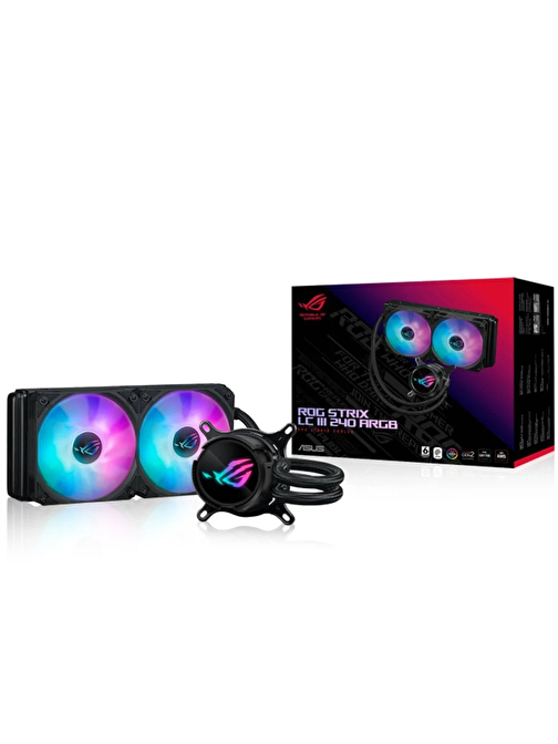 Asus ROG Strix LC III 240 ARGB 120mm Radyatör RGB CPU Soğutucu 90RC00S1-M0UAY0