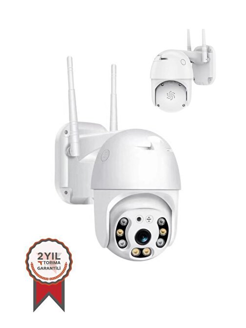Torima CMR-12 Beyaz 360° Görüş Hareketli Wi-Fi Akıllı IP Güvenlik Kamerası