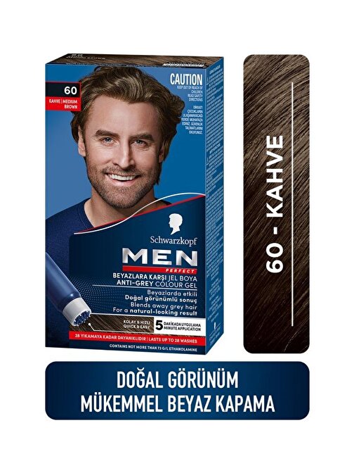 Schwarzkopf Men Perfect Erkek Saç Boyası 60 - Kahve