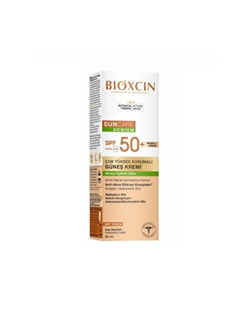 Bioxcin Suncare ACNIUM Tinted SPF50 Güneş Kremi 50 ML