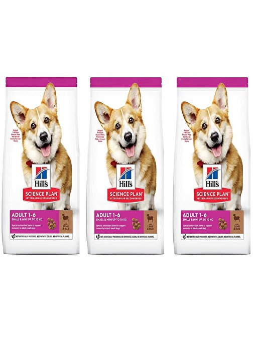 Hills Small Mini Kuzulu Yetişkin Köpek Maması 1,5 Kg 3 Adet