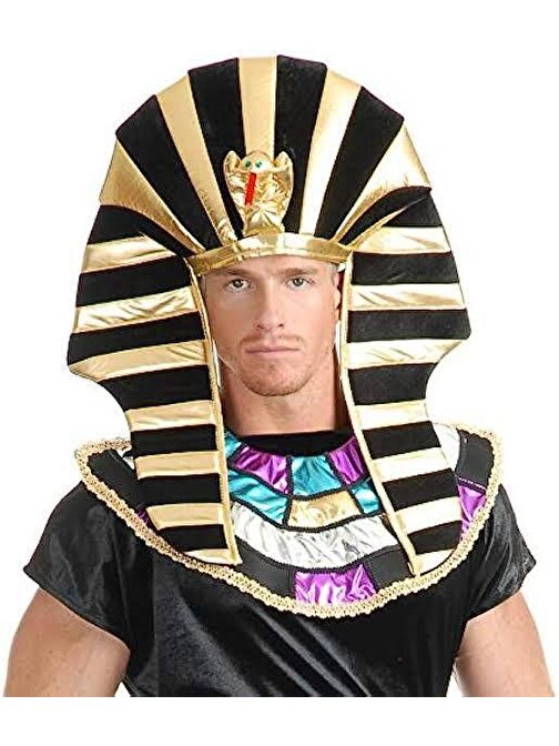 Himarry Mısırlı Tutankamon Şapkası Kobra Yılan Figürlü