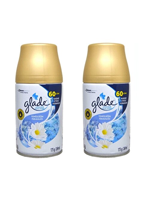 GLADE YEDEK SPREY ODA KOKUSU TEMİZLİĞİN FERAHLIĞI 269 ML x 2 ADET