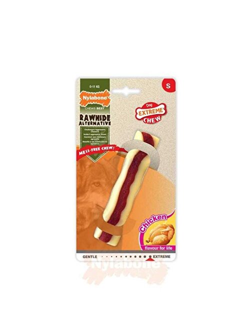 Nylabone Tavuk Aromalı Köpek Çiğneme Çubuğu S