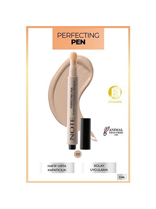 NOTE PERFECTİNG PEN CONCEALER VE HİGHLİG 03 L.BEİG