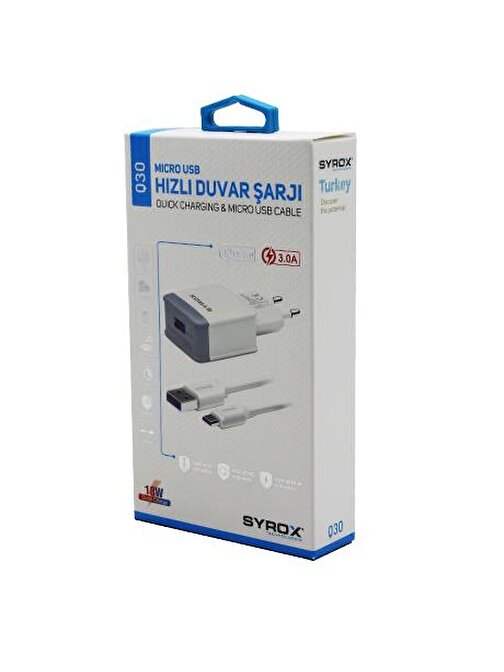 MICRO USB HIZLI 3.0A MİKRO SAMSUNG EV ŞARJ ALETİ (3877)