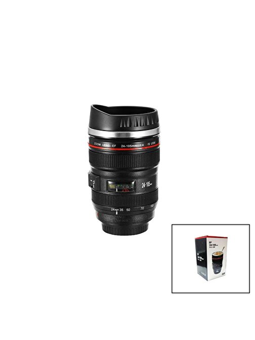 FOTO LENS ŞEKİLLİ BARDAK TERMOS EF 24-105MM (3877)