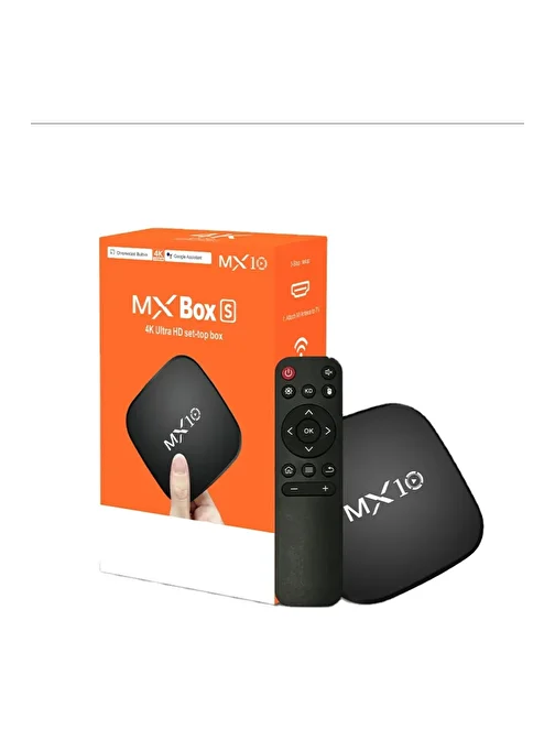 Mİ BOX TV BOX MX10 4K Android TV Box Medya Oynatıcı Android 7.1 Tv Box Tv Stick Medya Oynatıcı Smart Tv Wifi