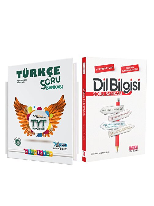Yayın Denizi TYT Türkçe Pro ve AKM Dil Bilgisi Soru Bankası Seti 2 Kitap