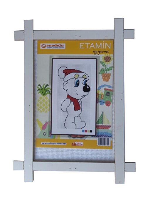 Etamin Seti 23x30 cm 1 Paket Kaneviçe Seti Etamin Kiti Okul Hobi Elişi Sanatsal