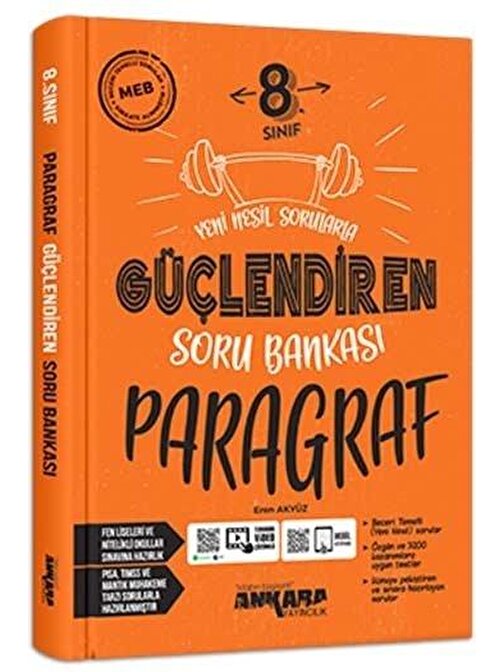 8. Sınıf Güçlendiren Paragraf Soru Bankası Ankara Yayıncılık