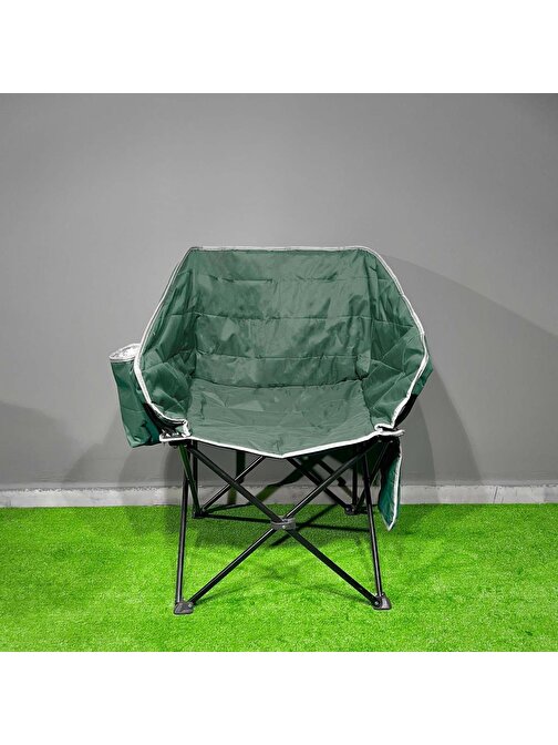 Argeus Balcony Comfort Katlanabilir Kamp Sandalyesi Yeşil