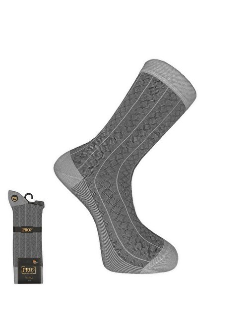 Pro Çorap Rambutan Modal Erkek Çorabı Kül Gri (18132-R6)