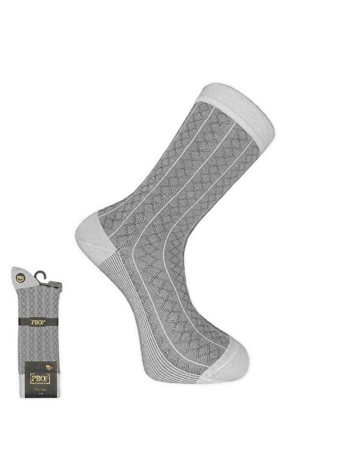 Pro Çorap Rambutan Modal Erkek Çorabı  Gri (18132-R4)
