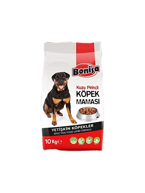 Bonisa Kuzu Etli Pirinçli Köpek Maması 10 Kg