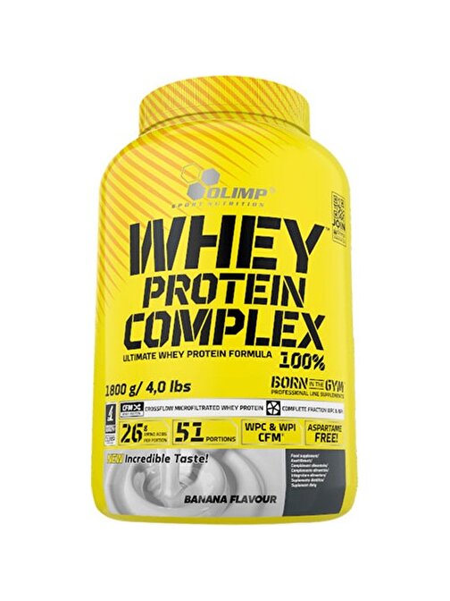 Whey Protein Complex 1800 gr Muz Aromalı