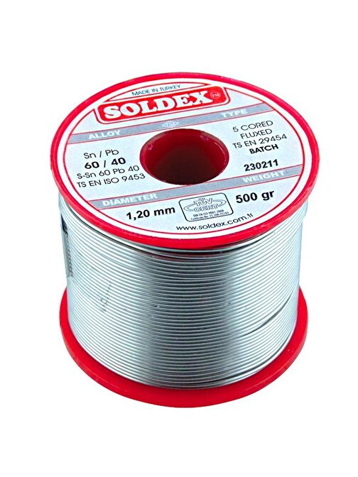 SOLDEX 1.2MM 500 GRAM KALIN LEHİM SN60 PB40