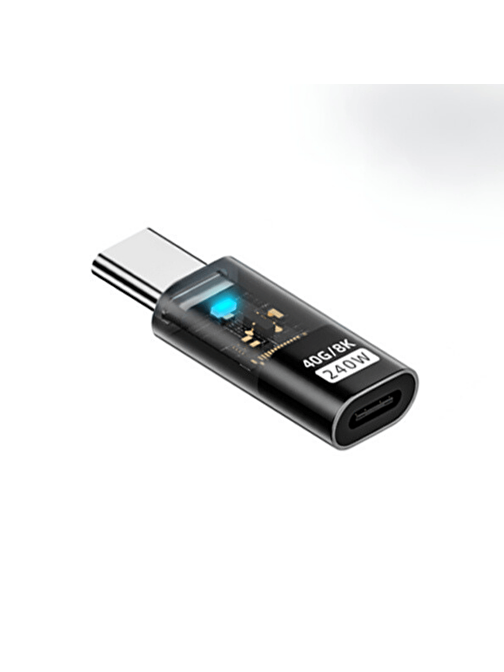 LivX Type C to Type C USB3.2 240W 40Gbps 8K Hızlı Şarj Veri ve Görüntü Aktarımı Çevirici Adaptör OTGST