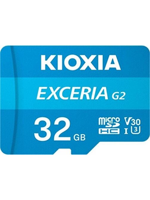 KIOXIA 32GB G2 MICRO SDHC U1 V30 4K 100/50 LMEX2L032GG2 ADAPTÖRLÜ