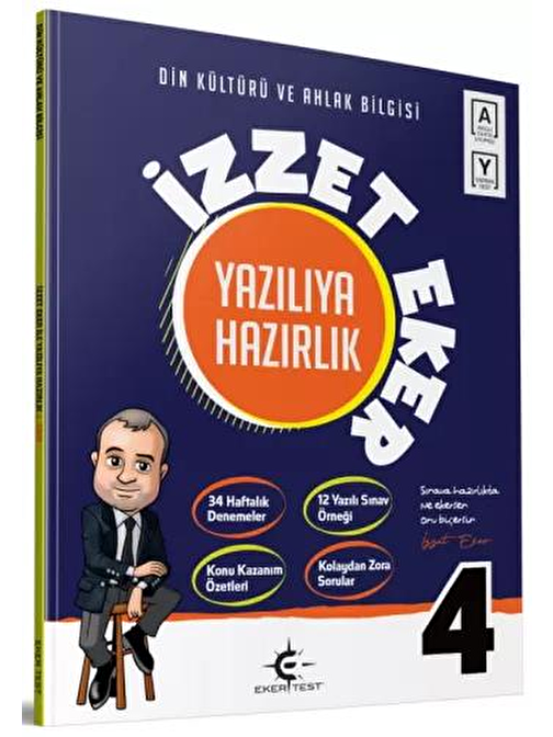 4. Sınıf Din Kültürü ve Ahlak Bilgisi İzzet Eker ile Yazılıya Hazırlık Eker Test Yayınları