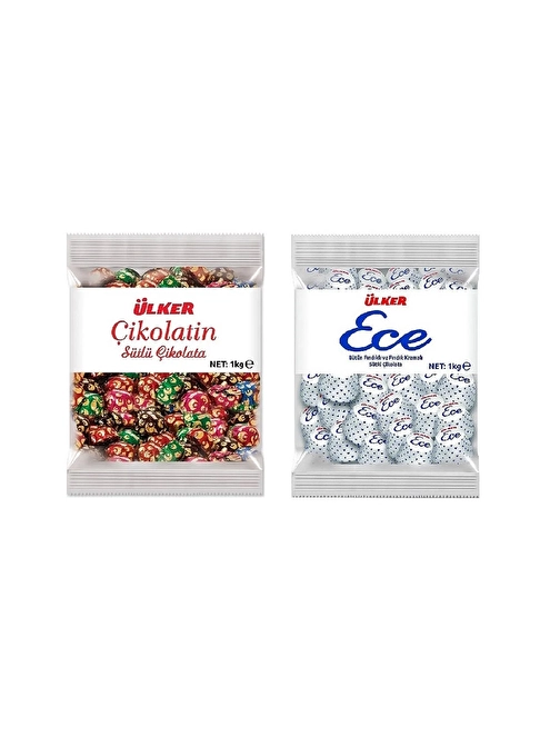 Ece Çikolata 1 Kg & Ülker Çikolatin 1 Kg