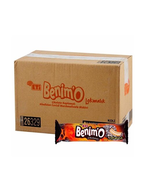 Benimo Çikolata Kaplı Hindistan Cevizli Bisküvi 80 Gr. X 18 Adet