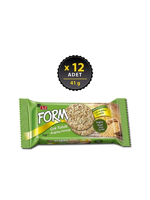 Form Çok Tahıllı Buğday Patlağı 41 g x 12 Adet