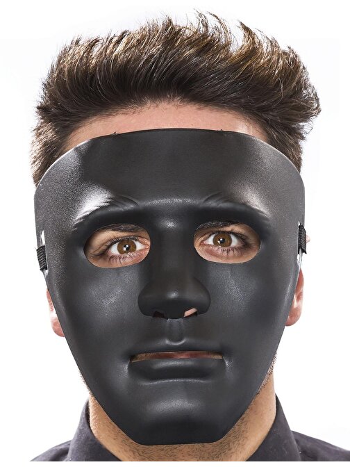 Siyah Renk Dans Maskesi 18x19 cm