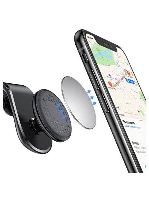 Araba Klimasına Takılan Mandallı 360 Mıknatıslı Telefon Tutucu