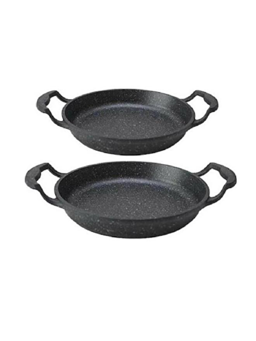 Eda Cookware Granit Döküm 2 li Kapaksız 16-20 Cm Sahan Seti