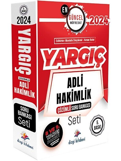 2024 Yargıç Adli Hakimlik Soru Bankası Seti Dizgi Kitap