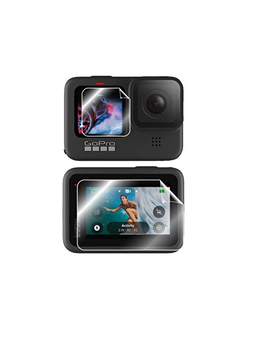 Tfy Store GoPro Hero 8 Uyumlu 4 Adet Ekran Koruyucu Nano Jelatin Koruma