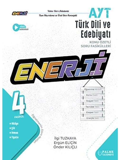 AYT Enerji Türk Dili ve Edebiyatı Konu Özetli Soru Fasikülleri Palme Yayınları