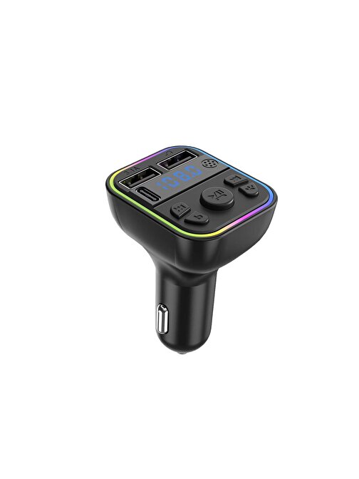 Winex G39 Fm Handsfree Bluetooth Modülatör MP3 Player Type-C Çıkışlı Araç Şarj Aleti