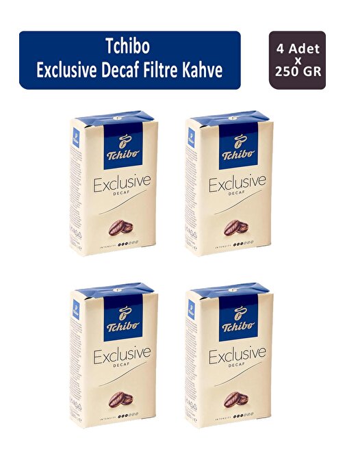 Tchibo Exclusive Decaf Filtre Kahve 250 gr x 4 Adet