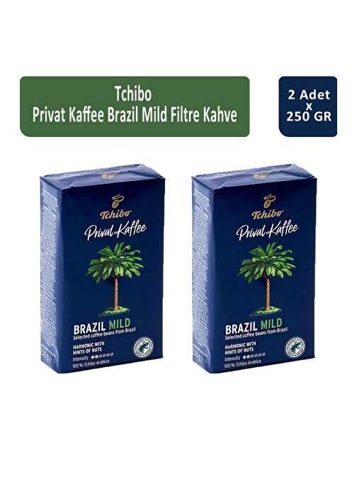 Tchibo Privat Brazil Mild Filtre Kahve 250 gr x 2 Adet
