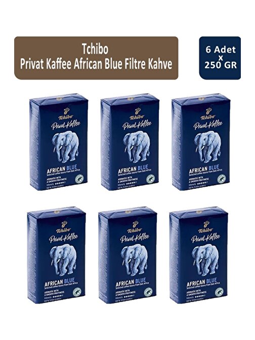 Tchibo Privat African Blue Filtre Kahve 250 gr x 6 Adet