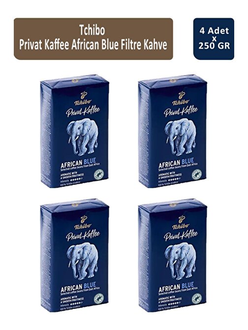 Tchibo Privat African Blue Filtre Kahve 250 gr x 4 Adet