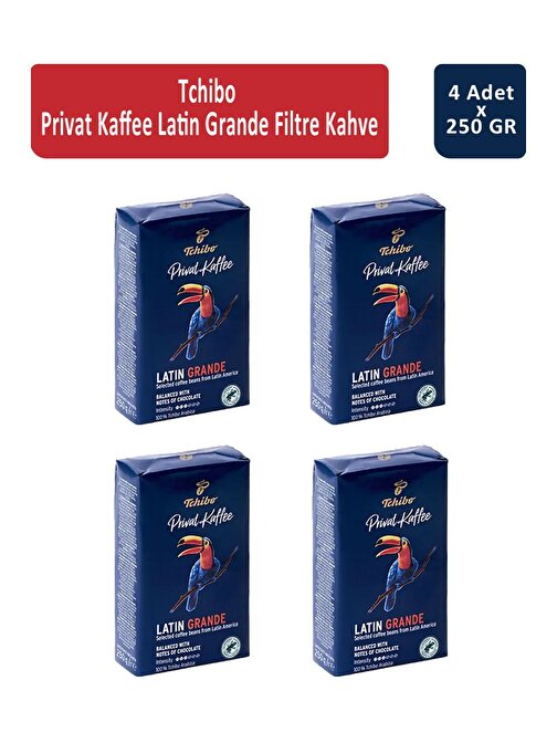 Tchibo Privat Latin Grande Filtre Kahve 250 gr x 4 Adet