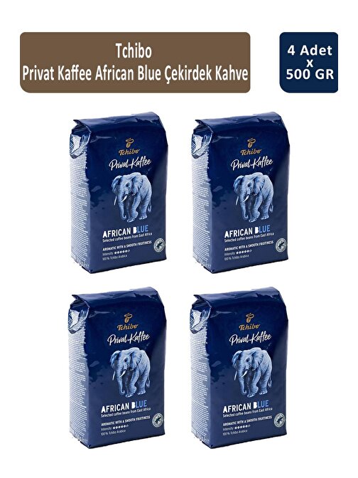 Tchibo Privat African Blue Filtre Kahve 500 gr x 4 Adet