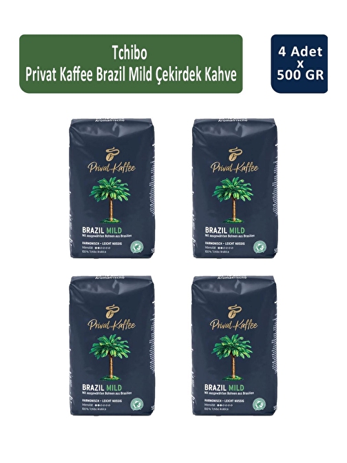 Tchibo Privat Brazil Mild Filtre Kahve 500 gr x 4 Adet