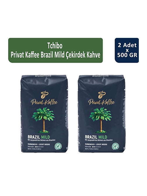 Tchibo Privat Brazil Mild Filtre Kahve 500 gr x 2 Adet