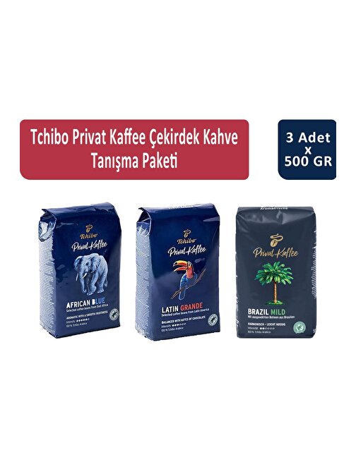 Tchibo Privat Kaffee Çekirdek Kahve Tanışma Paketi 500 gr x 3 Adet