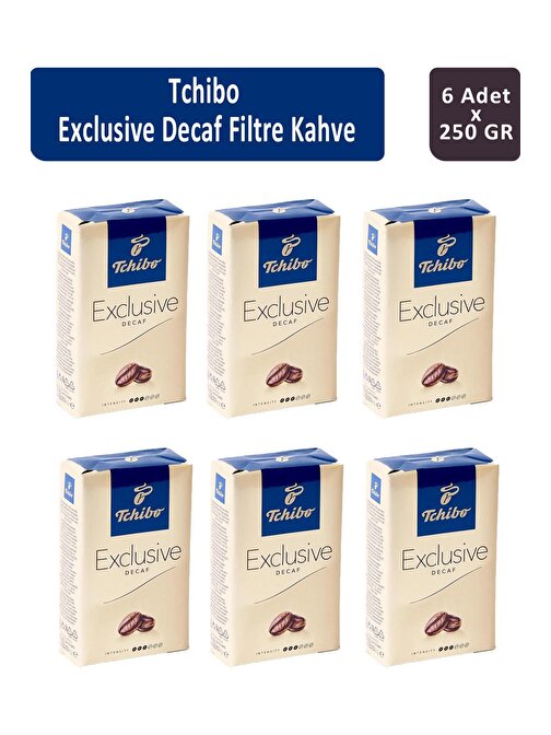 Tchibo Exclusive Decaf Filtre Kahve 250 gr x 6 Adet
