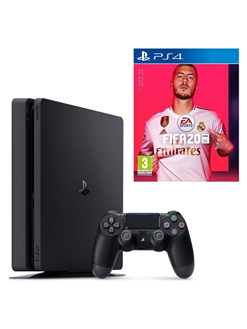 Sony PS4 Slim 500 GB Oyun Konsolu + PS4 FIFA 20 Oyun