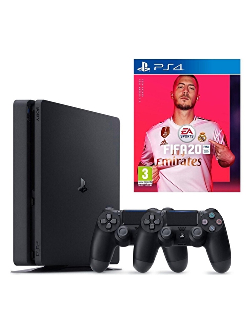 Sony Playstation 4 Slim İthalatçı Garantili + 2.Dualshock + Fifa 20